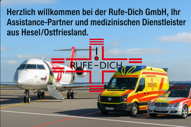 Rufe-Dich GmbH – Rückholdienst, Sanitätsdienst, Pflegehilfe